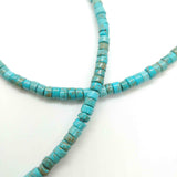 Perles Heishi en pierre 5mm - plusieurs coloris