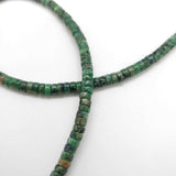 Perles Heishi en pierre 5mm - plusieurs coloris