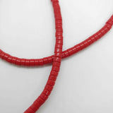 Perles Heishi en pierre 5mm - plusieurs coloris