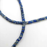 Perles Heishi en pierre 5mm - plusieurs coloris