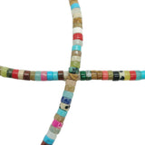 Perles Heishi en pierre 5mm - plusieurs coloris