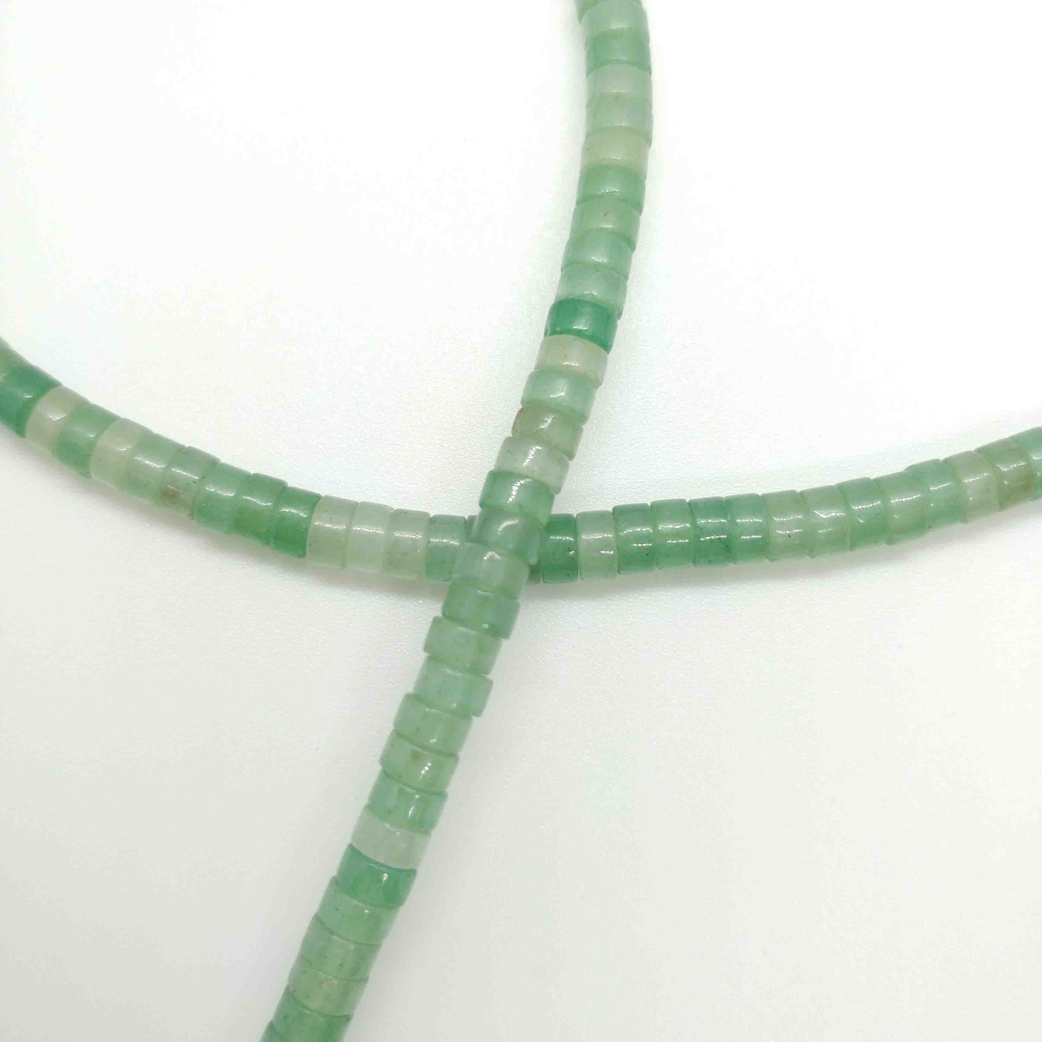 Perles Heishi en pierre 5mm - plusieurs coloris