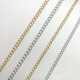 Chaîne de rallonge dorée/acier