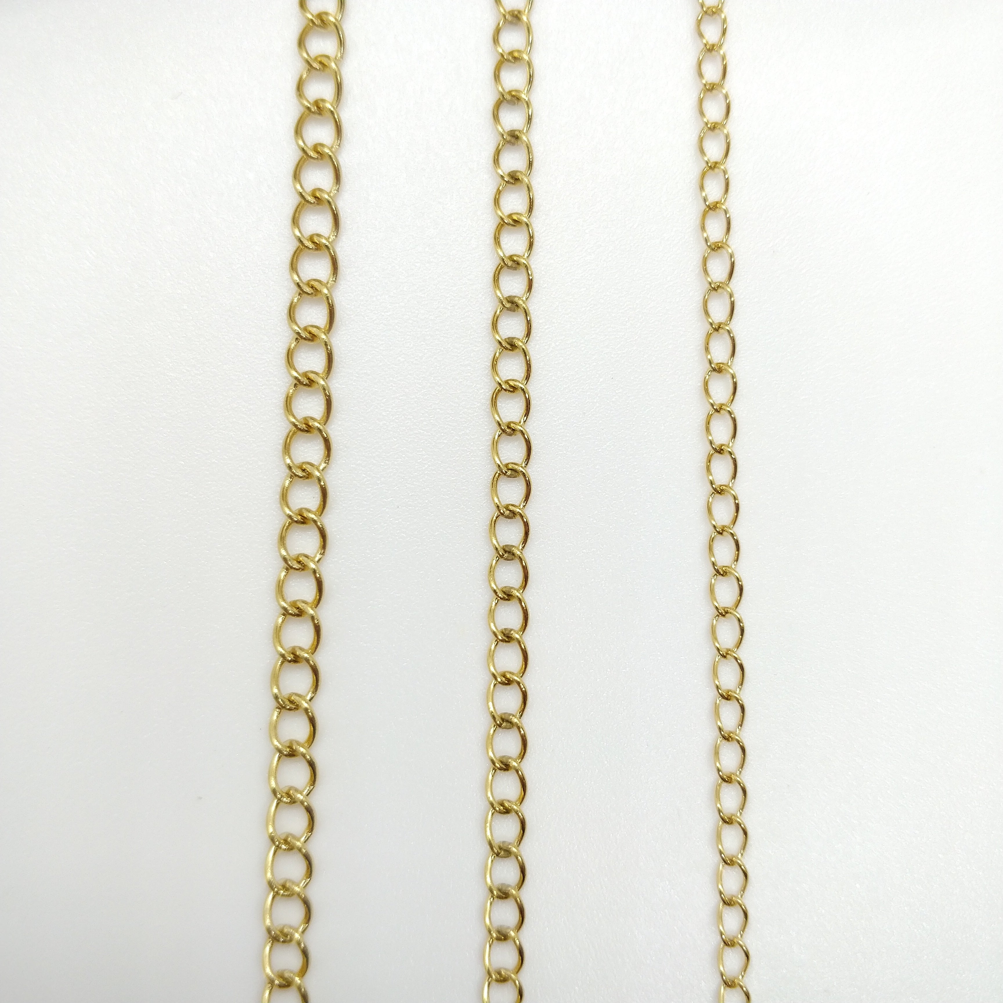 Chaîne de rallonge dorée/acier