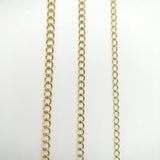 Chaîne de rallonge dorée/acier
