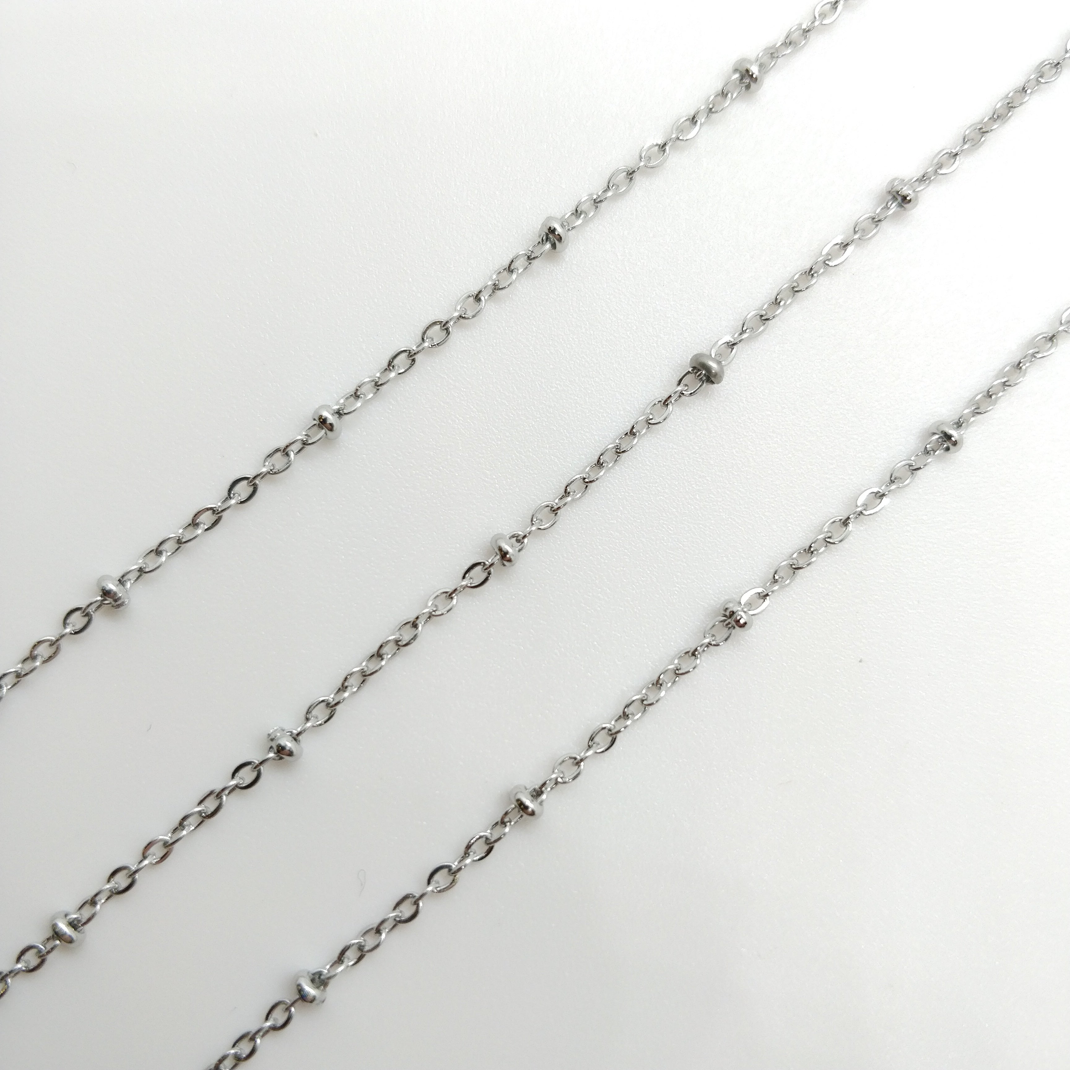 Chaîne bille - maille ovale