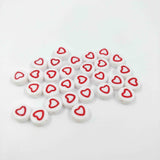 Perle gravure coeur - 10g