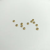 Perles à écraser acier doré x20