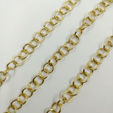 Anneau en acier doré - 10cm