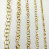 Anneau en acier doré - 10cm