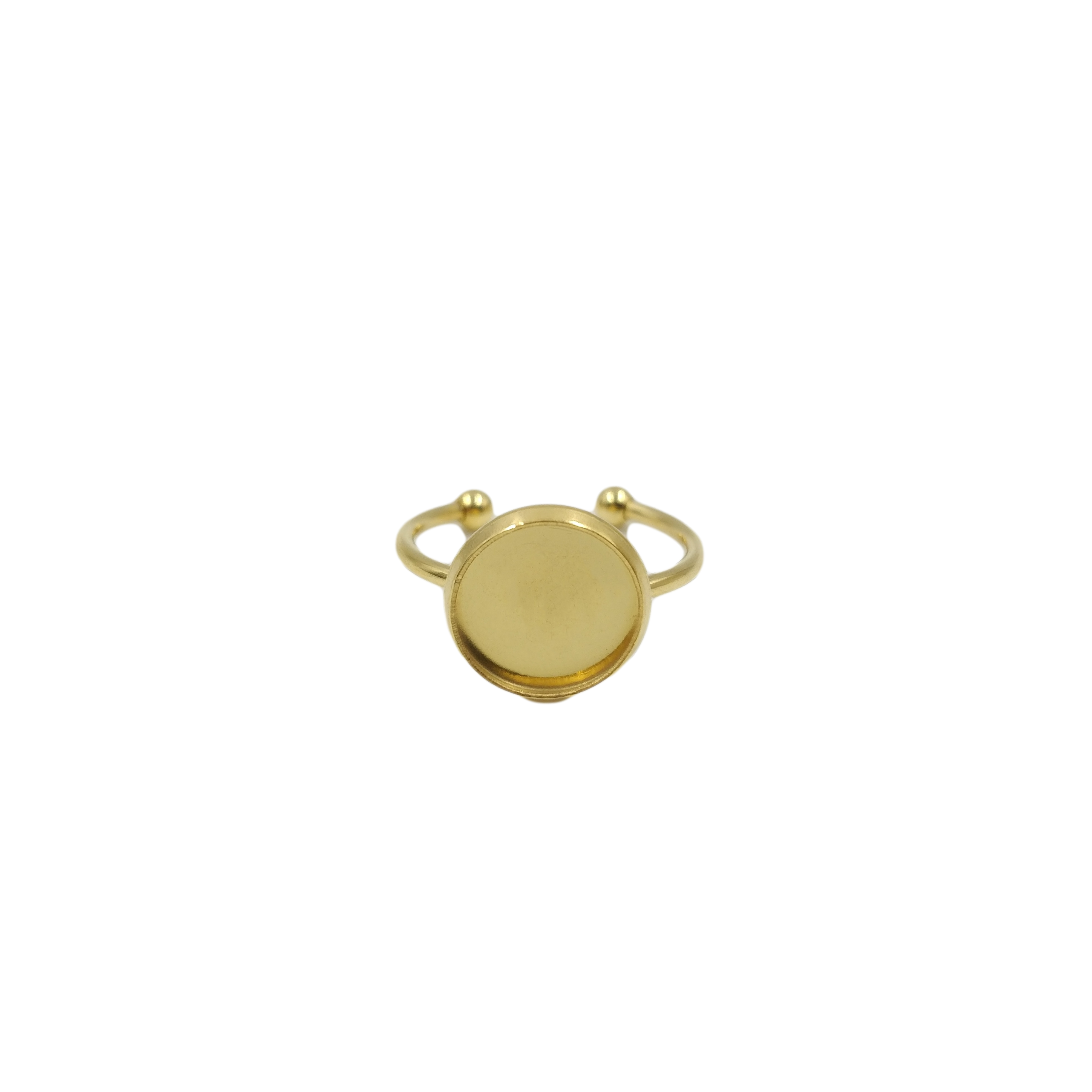 Bague plateau avec rebord