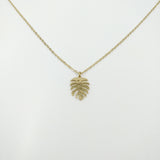 Feuille de palmier Acier/Doré