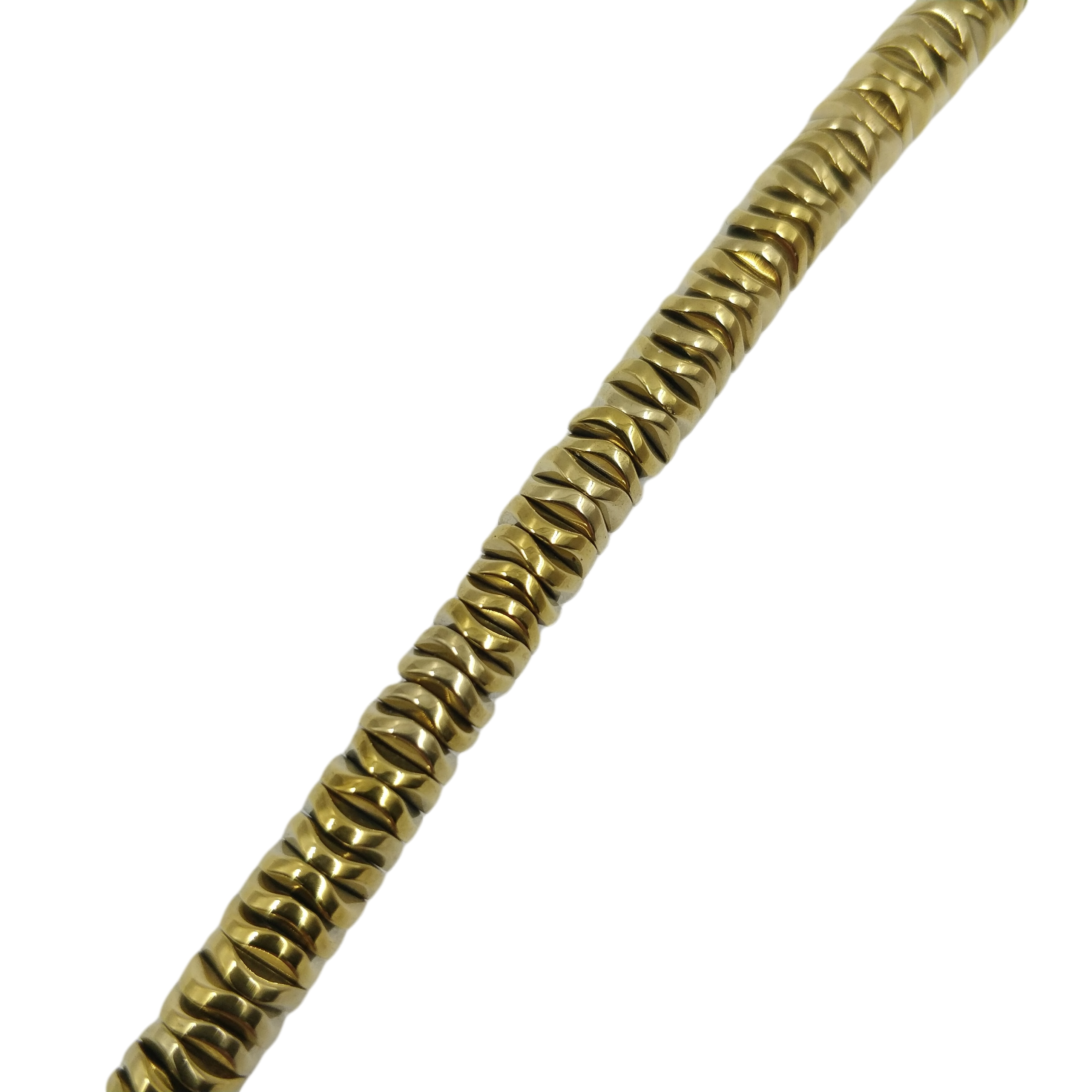 Perles Heishi baroque en hématite argenté/doré