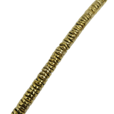 Perles Heishi baroque en hématite argenté/doré