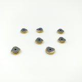 Perles Heishi baroque en hématite argenté/doré