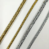 Perles Heishi baroque en hématite argenté/doré