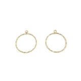 Anneau strié avec boucle x2