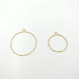 Anneau strié avec boucle x2