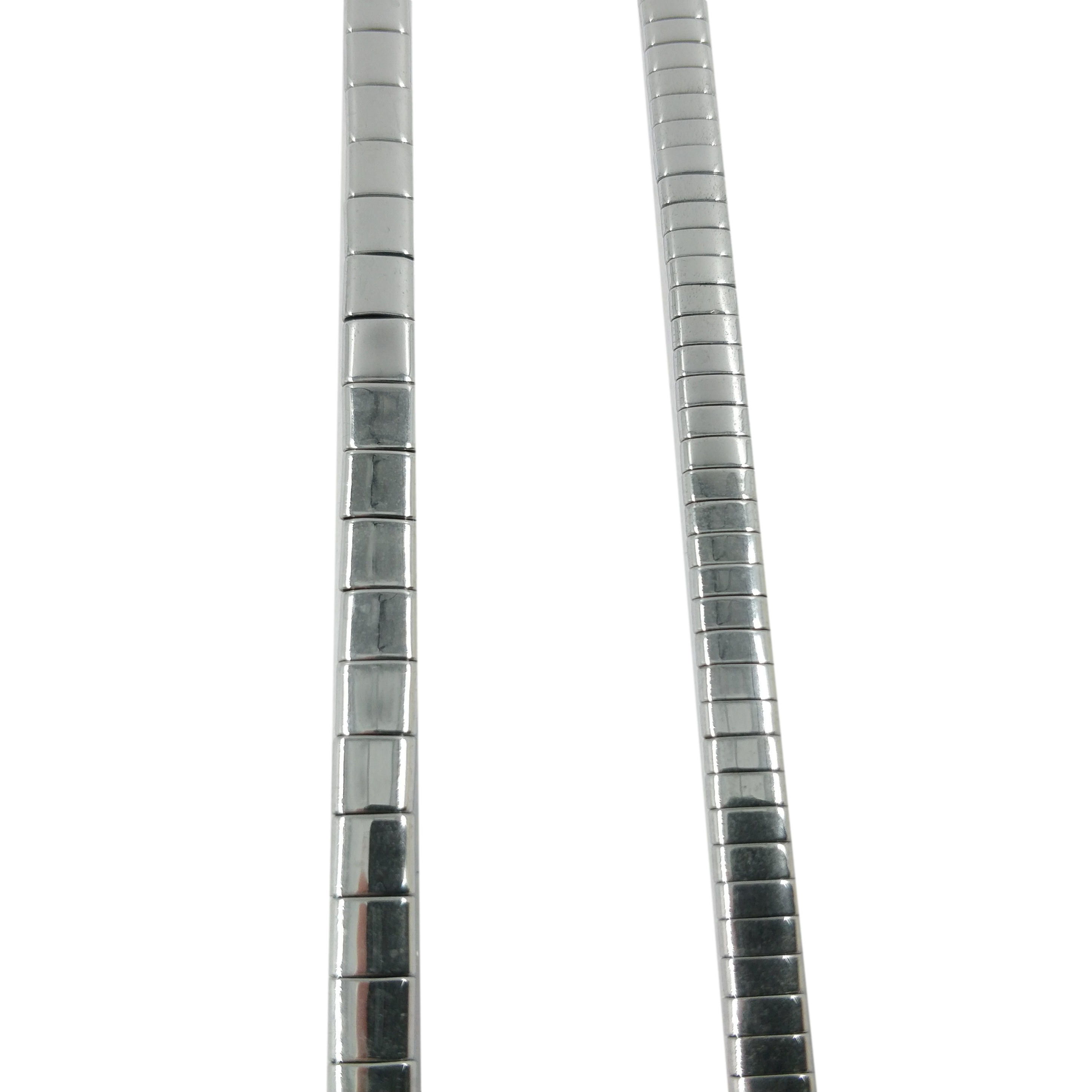 Perle TILA en hématite argentée 6g