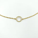 Connecteur anneau dentelé acier/doré