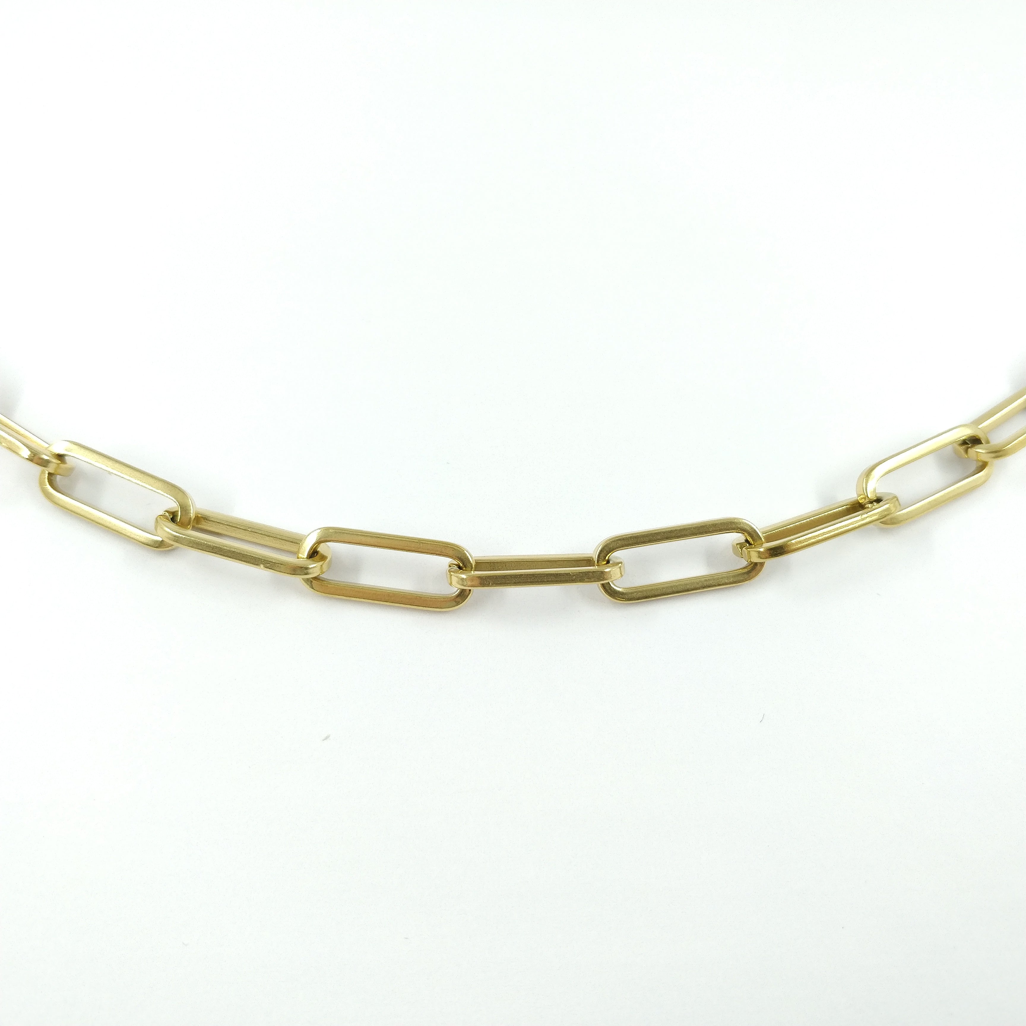 Collier maille trombone épaisse