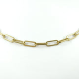 Collier maille trombone épaisse