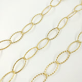 Chaîne olive striée