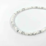 Perles Heishi en pierre 5mm - plusieurs coloris