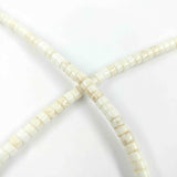 Perles Heishi en pierre 5mm - plusieurs coloris