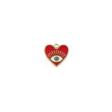 Cœur rouge avec œil