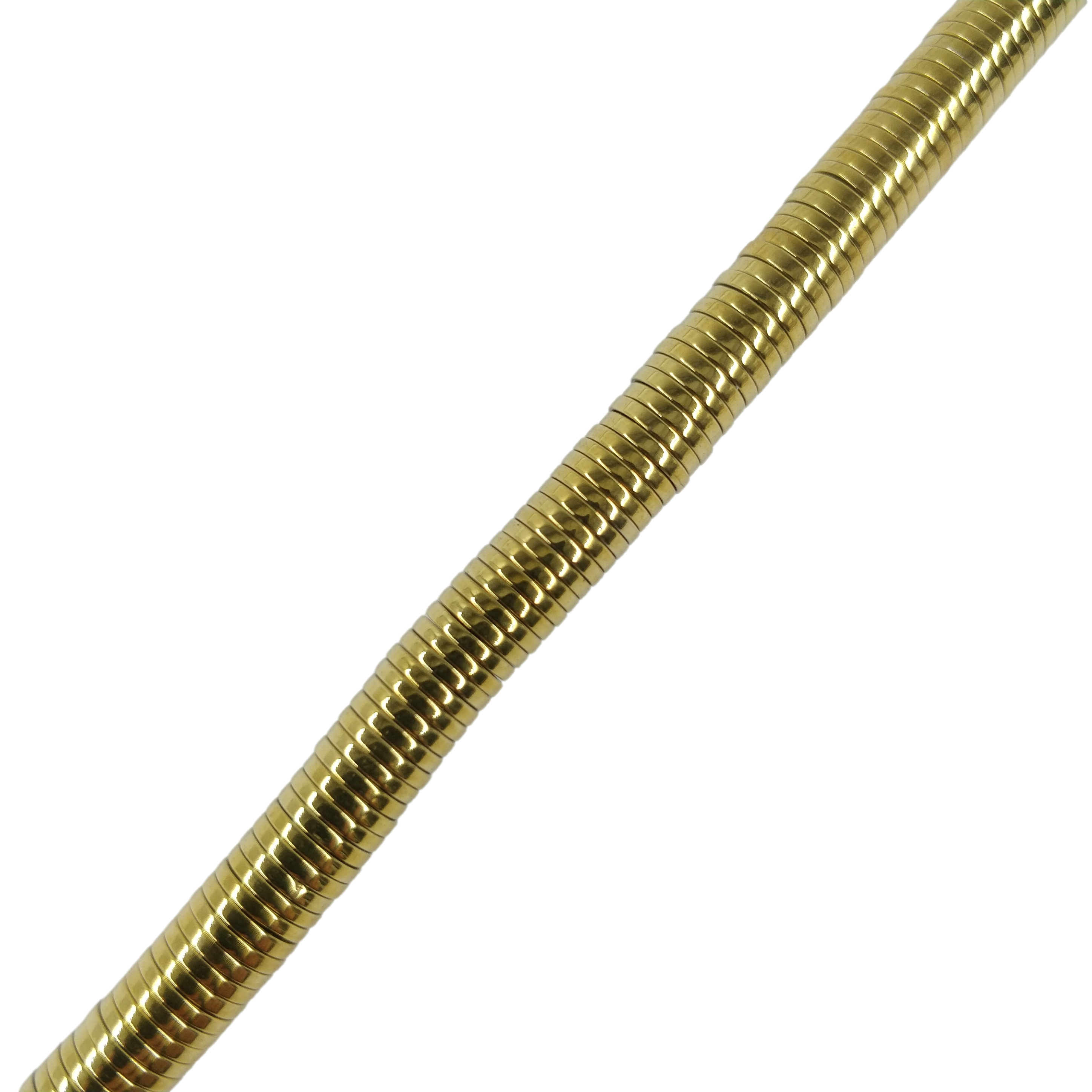 Heishi en hématite doré