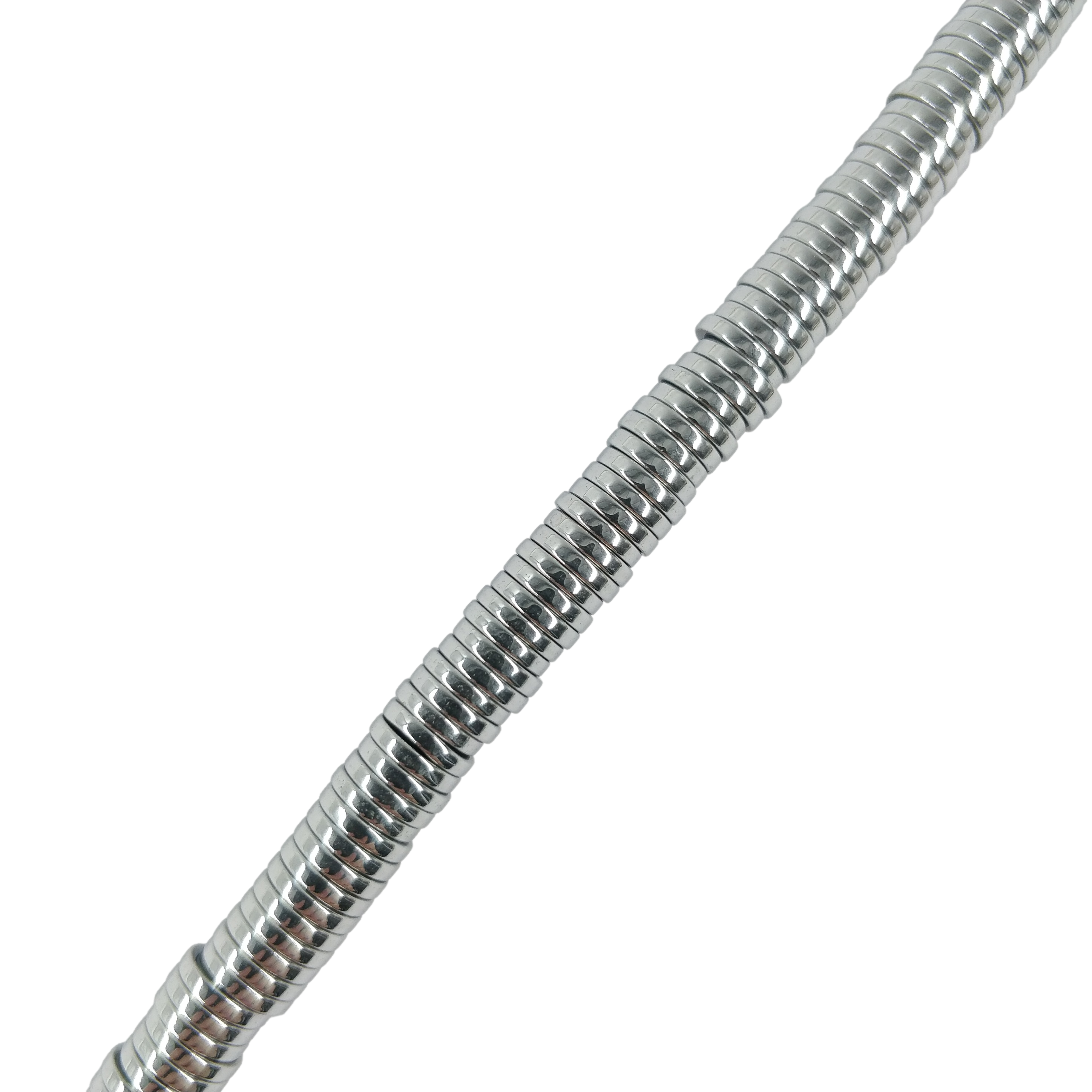 Heishi en hématite argenté