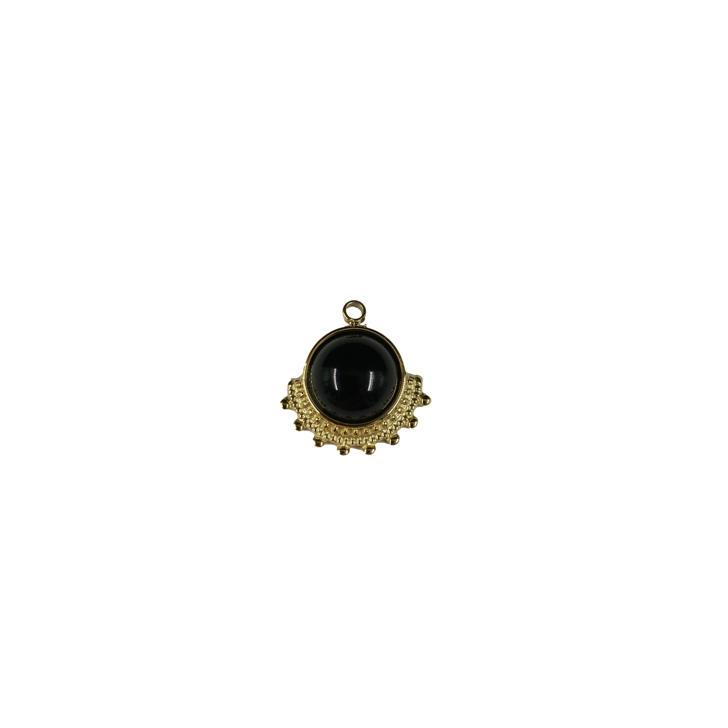 Pendentif pierre ronde