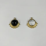 Pendentif pierre ronde