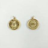 Médaillon soleil cristal