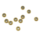 Heishi donut en acier inoxydable doré x5