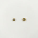 Heishi donut en acier inoxydable doré x5