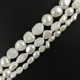 Perles d'eau douce olive irrégulière