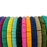 Perles heishi 4/6mm - plusieurs coloris disponible