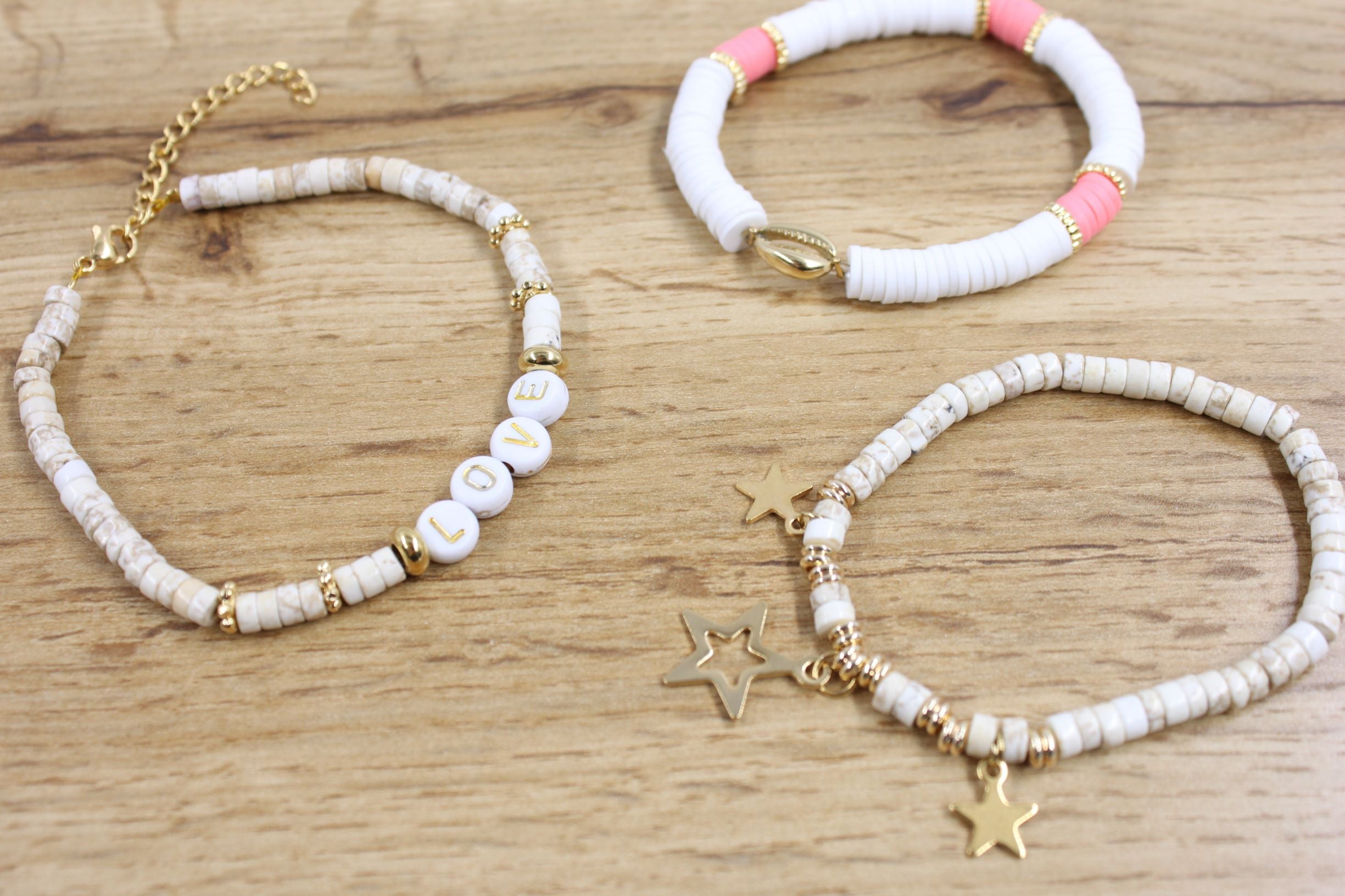 Perles heishi 4/6mm - plusieurs coloris disponible