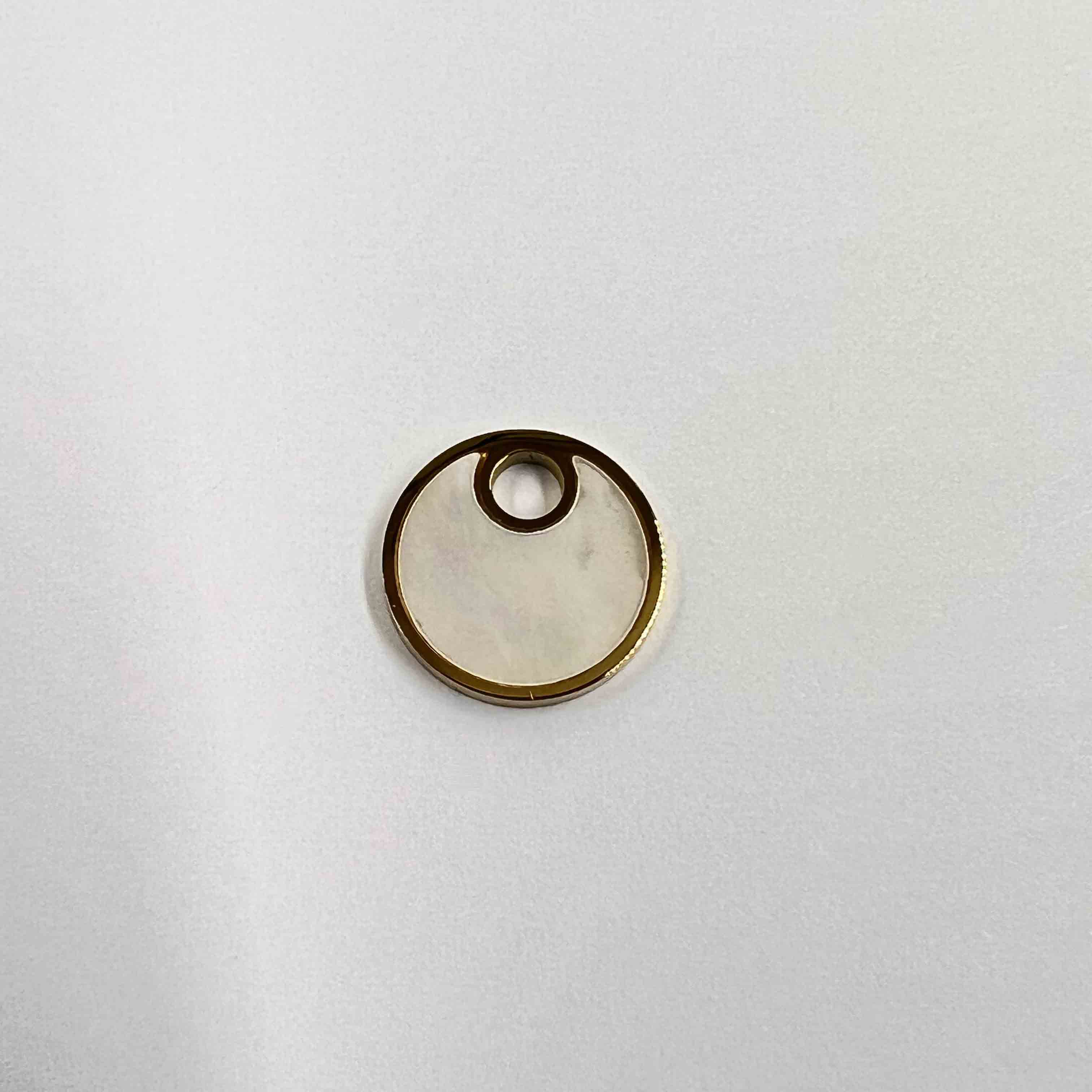 Pastille acier nacre