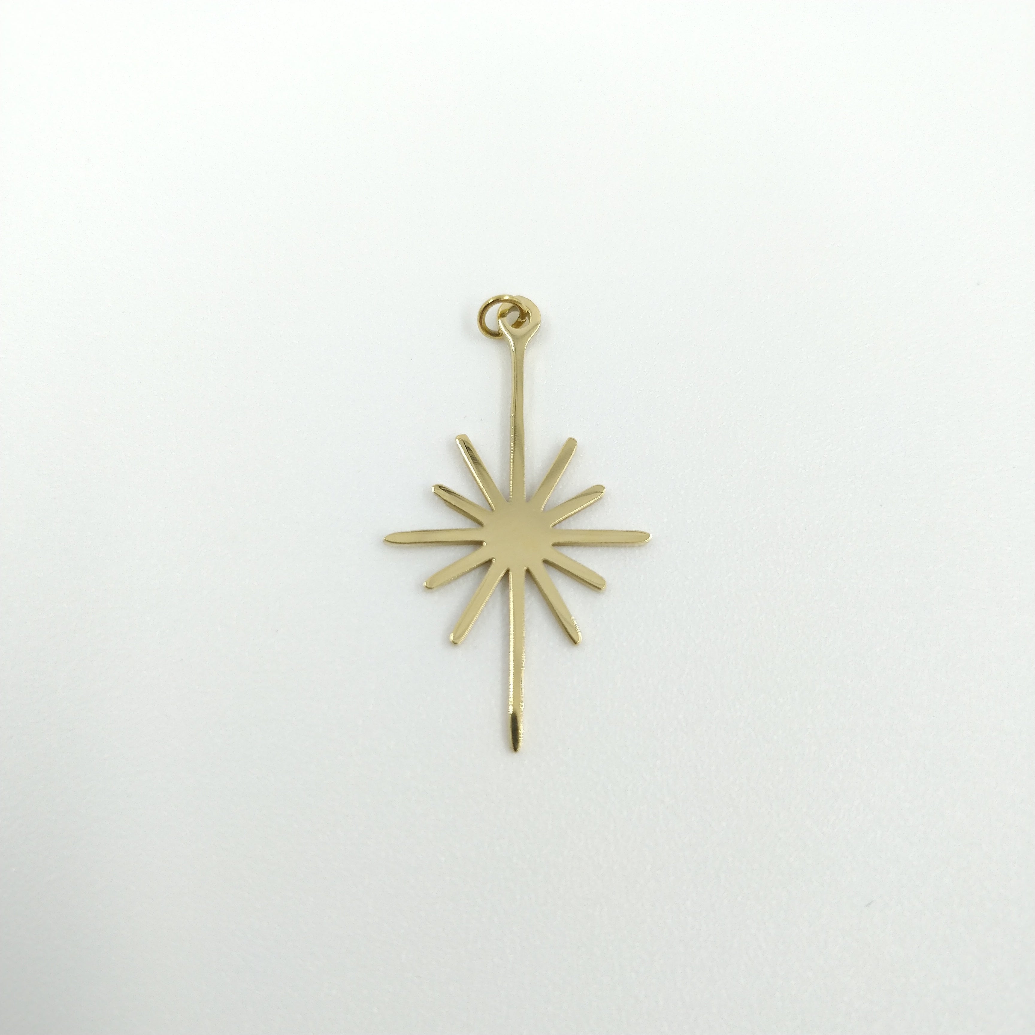 Etoile tige en acier/doré