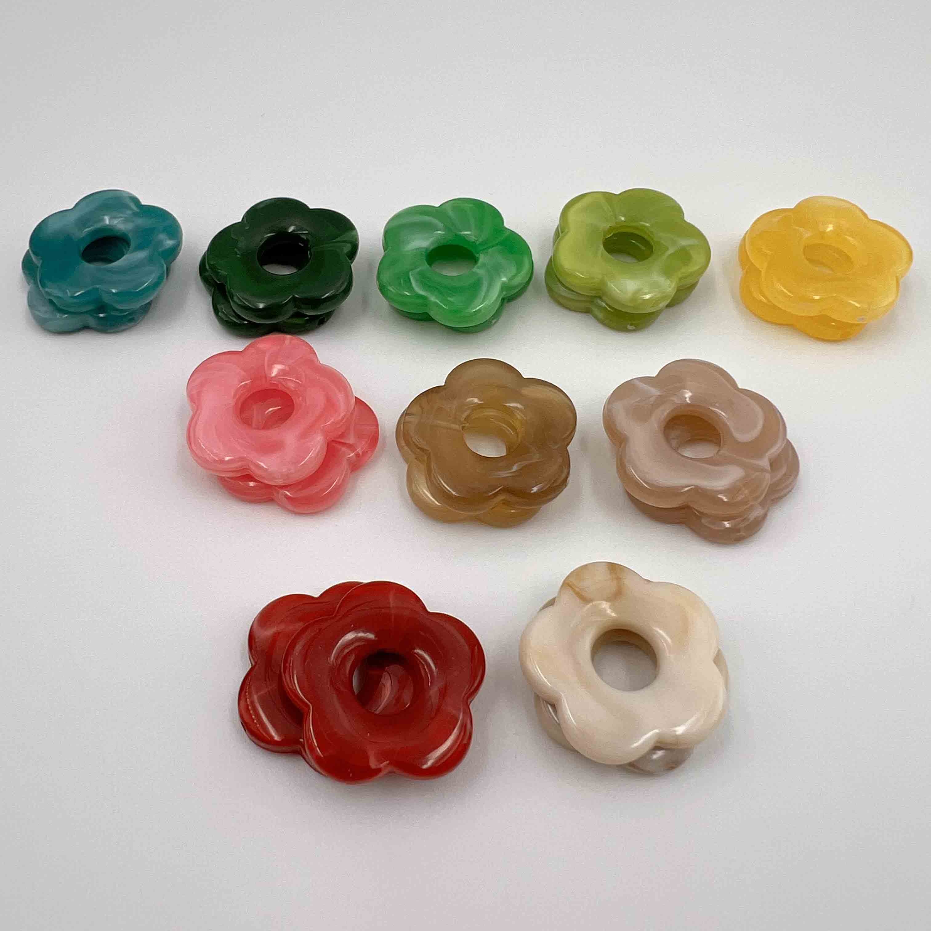 Fleur acrylique 27mm x2 - Série 1