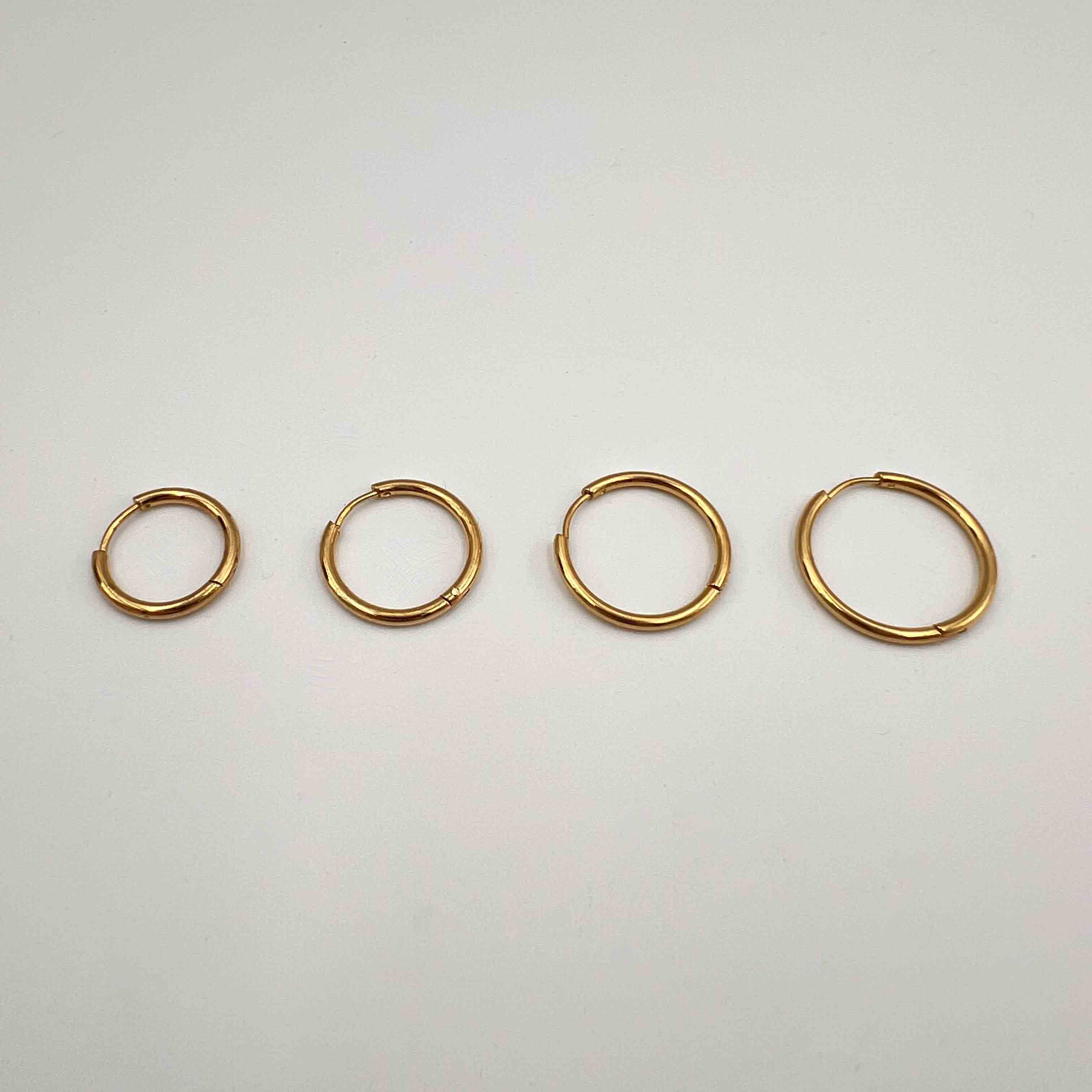 Créoles lisses épaisseur 2mm x2