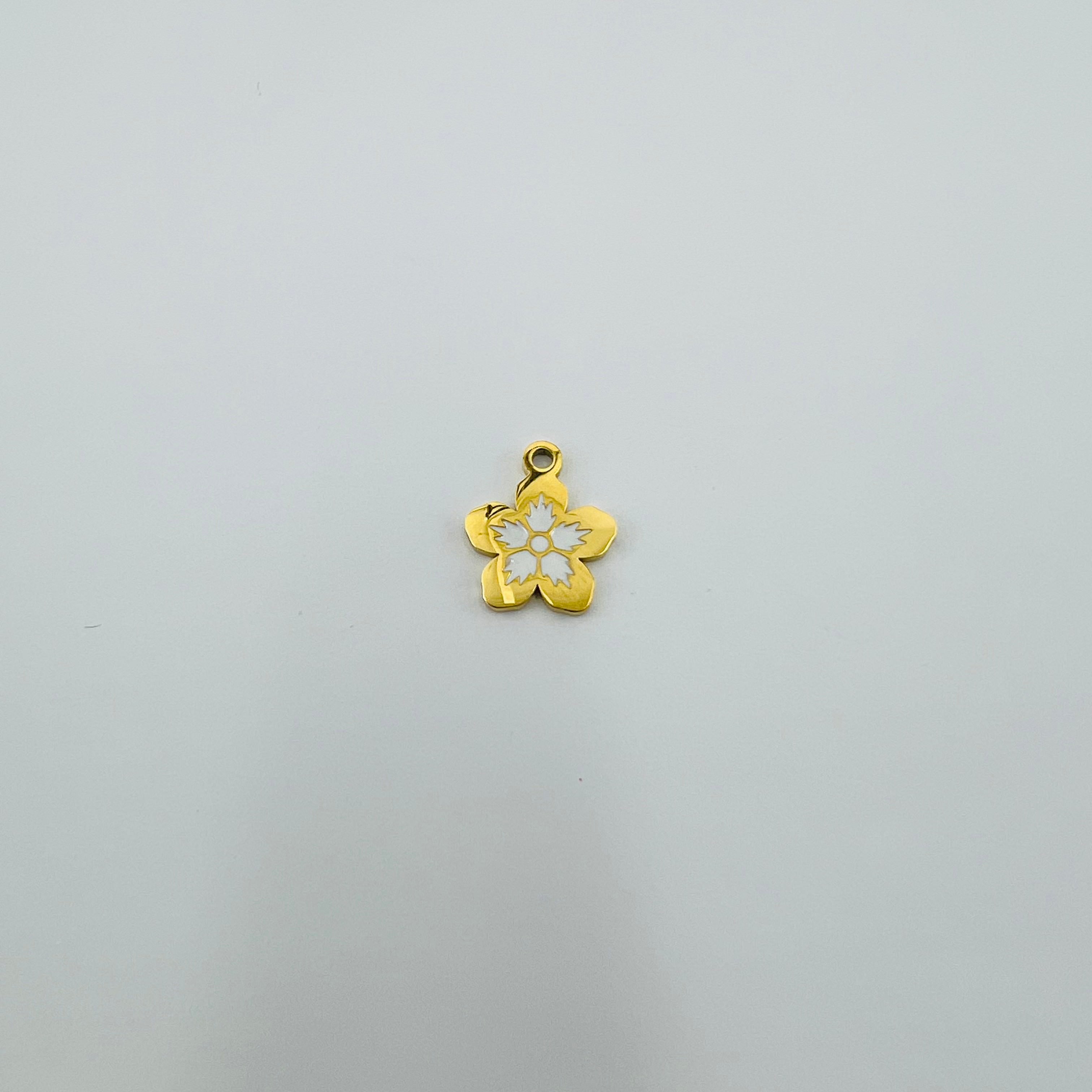 Petite fleur colorée (10x10mm)