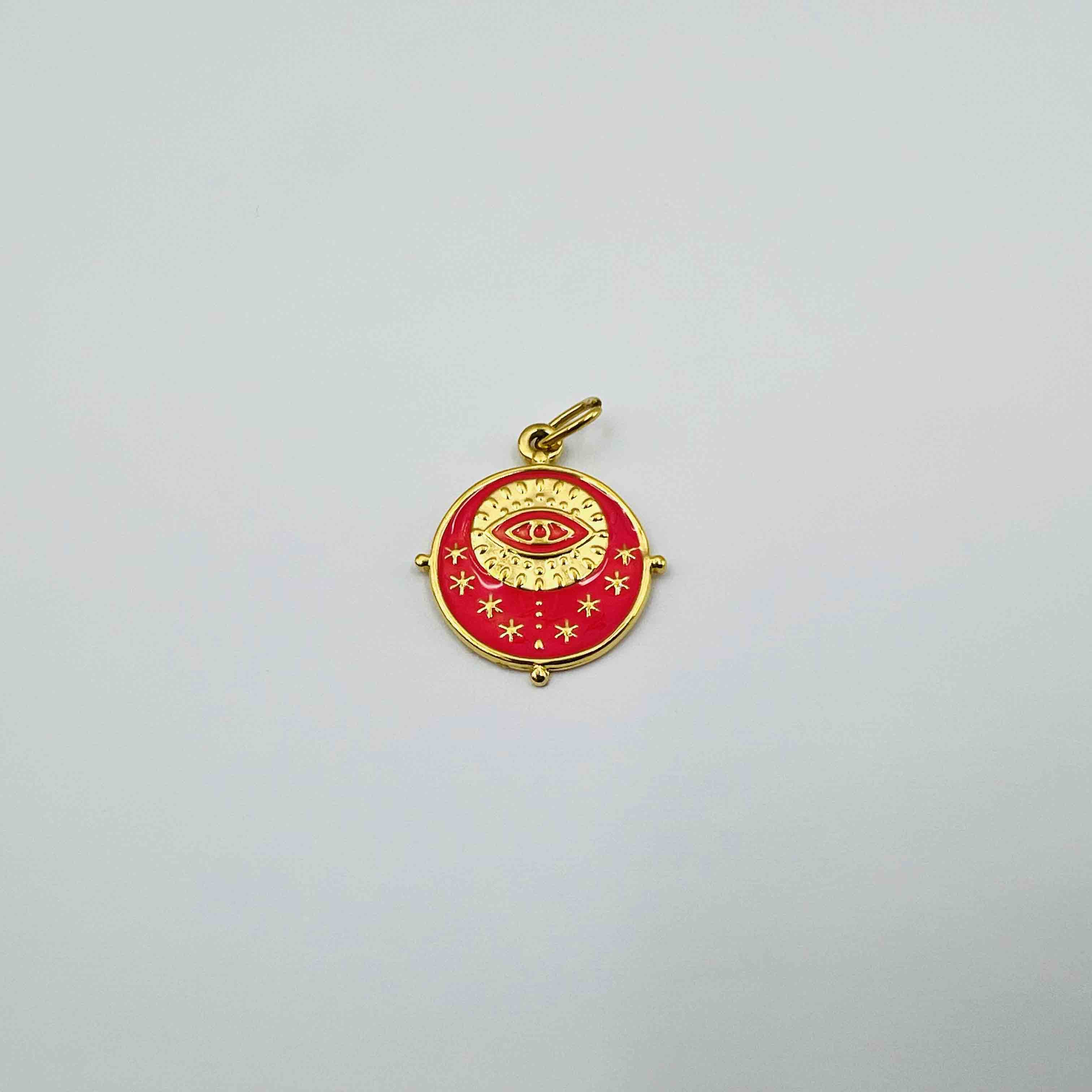 Pastille oeil étoilée (18x18mm)