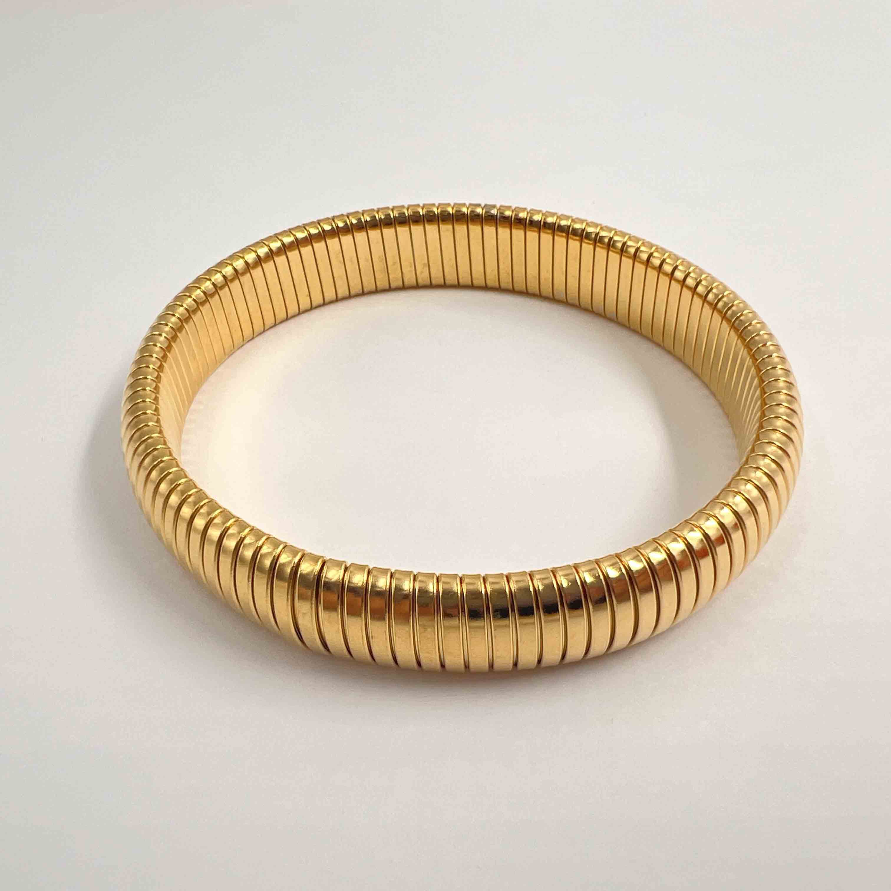 Bracelet ressort doré