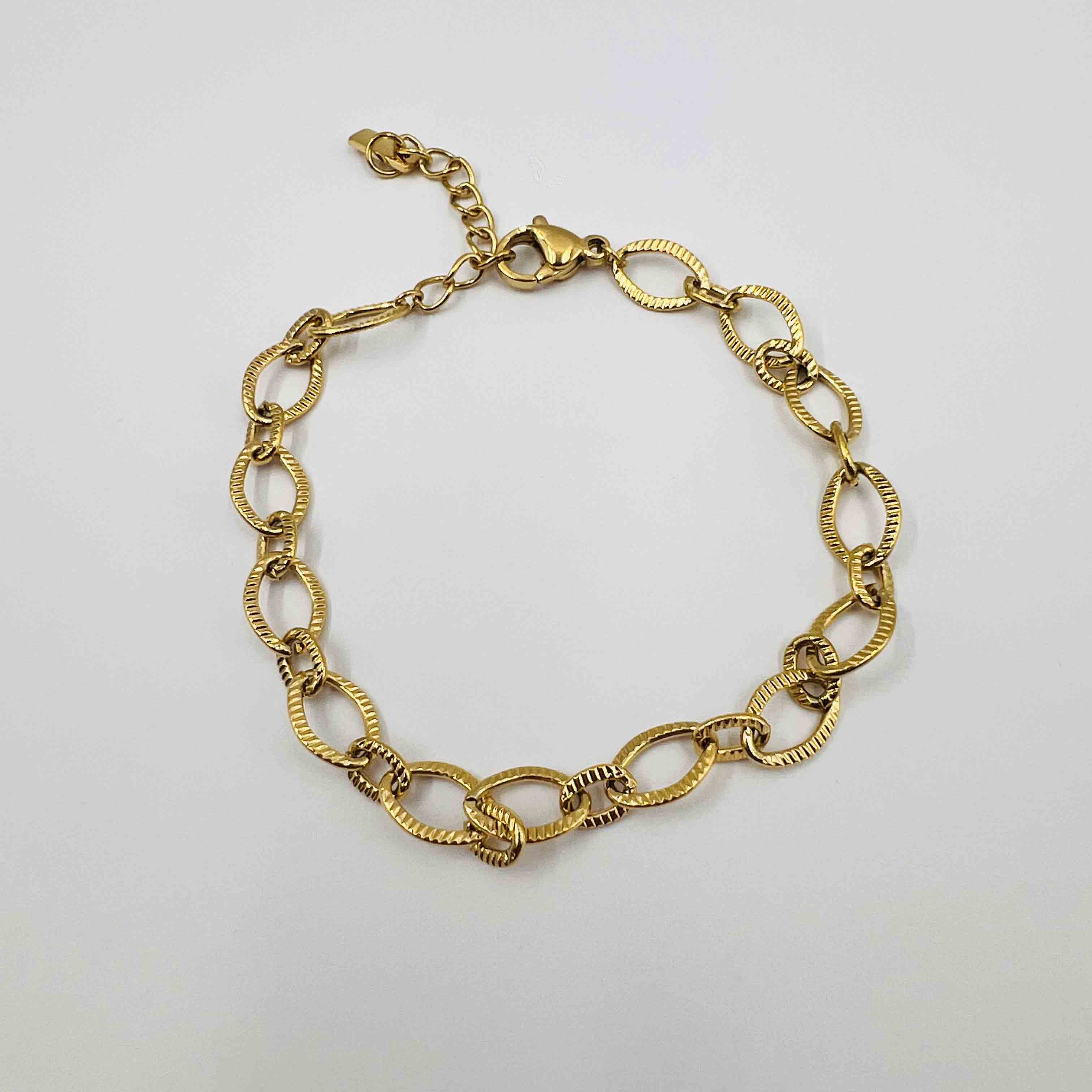 Ovale plat strié alterné