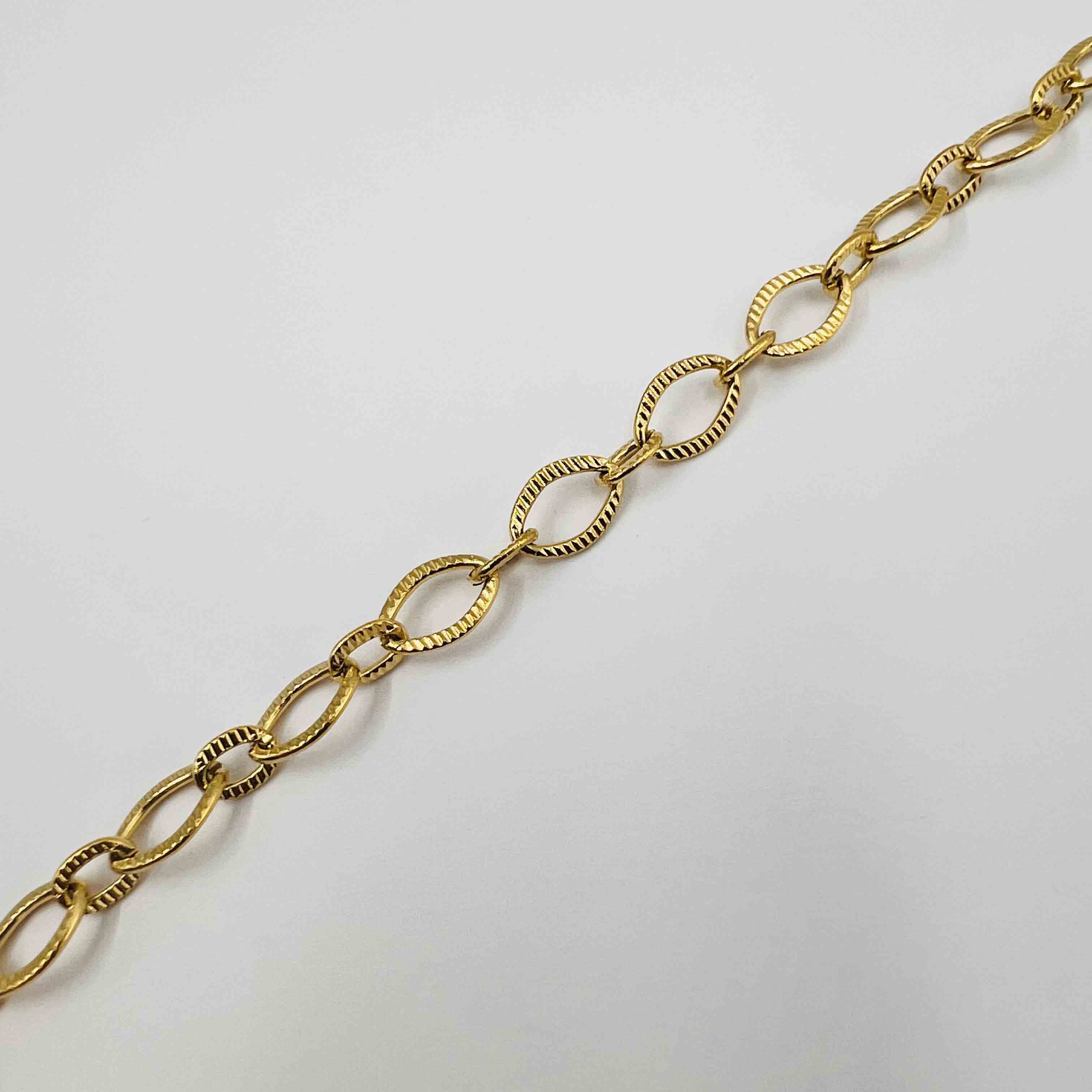 Ovale plat strié alterné