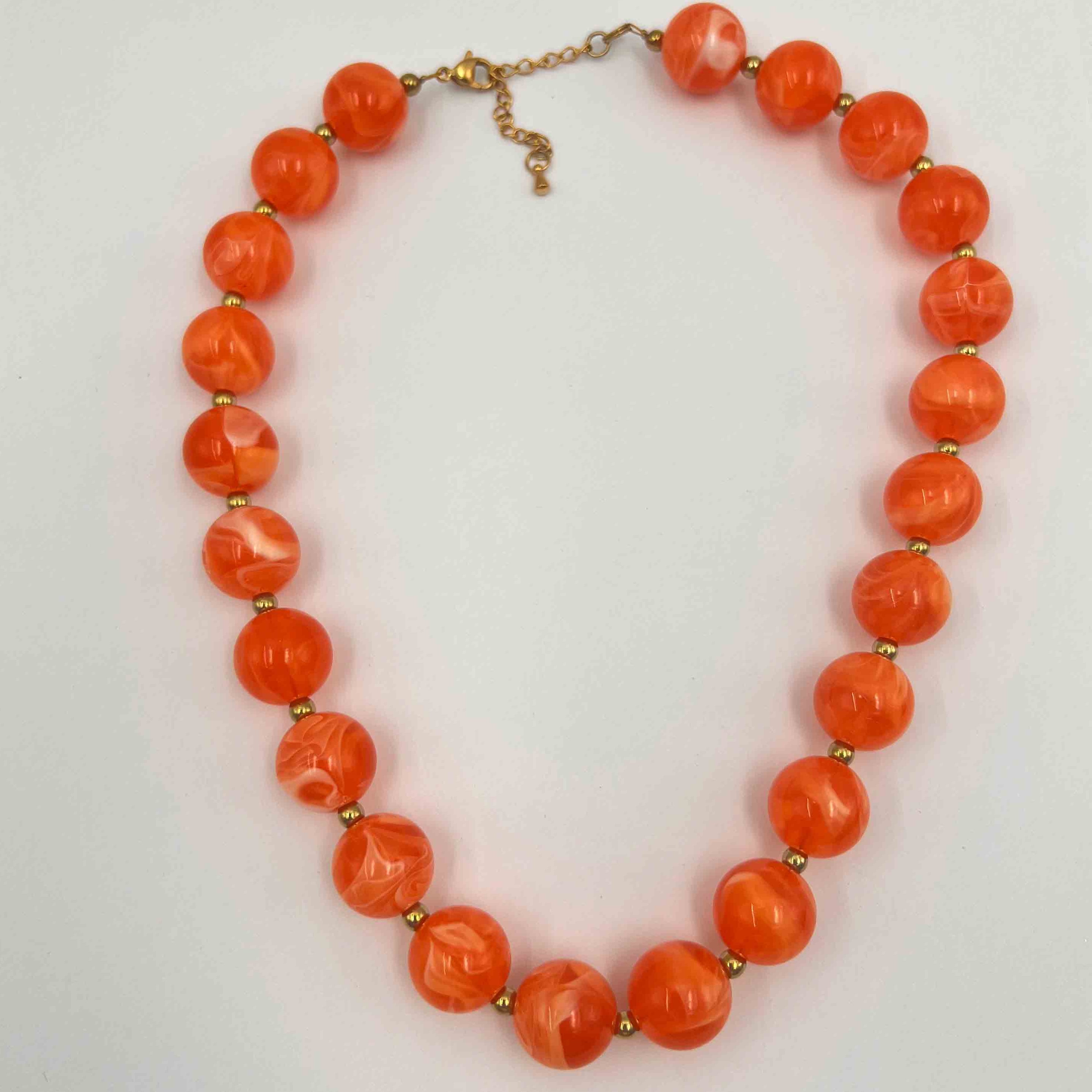 Collier boule acrylique